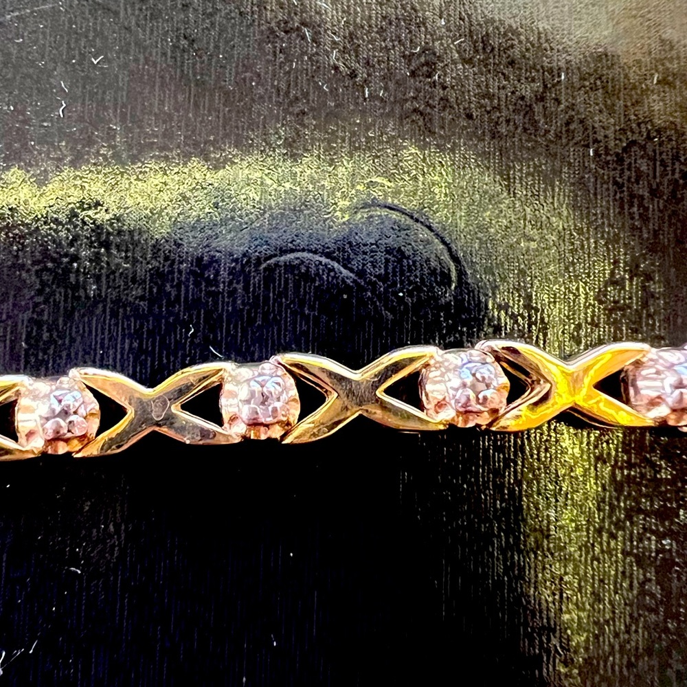 Diamond bracelet.